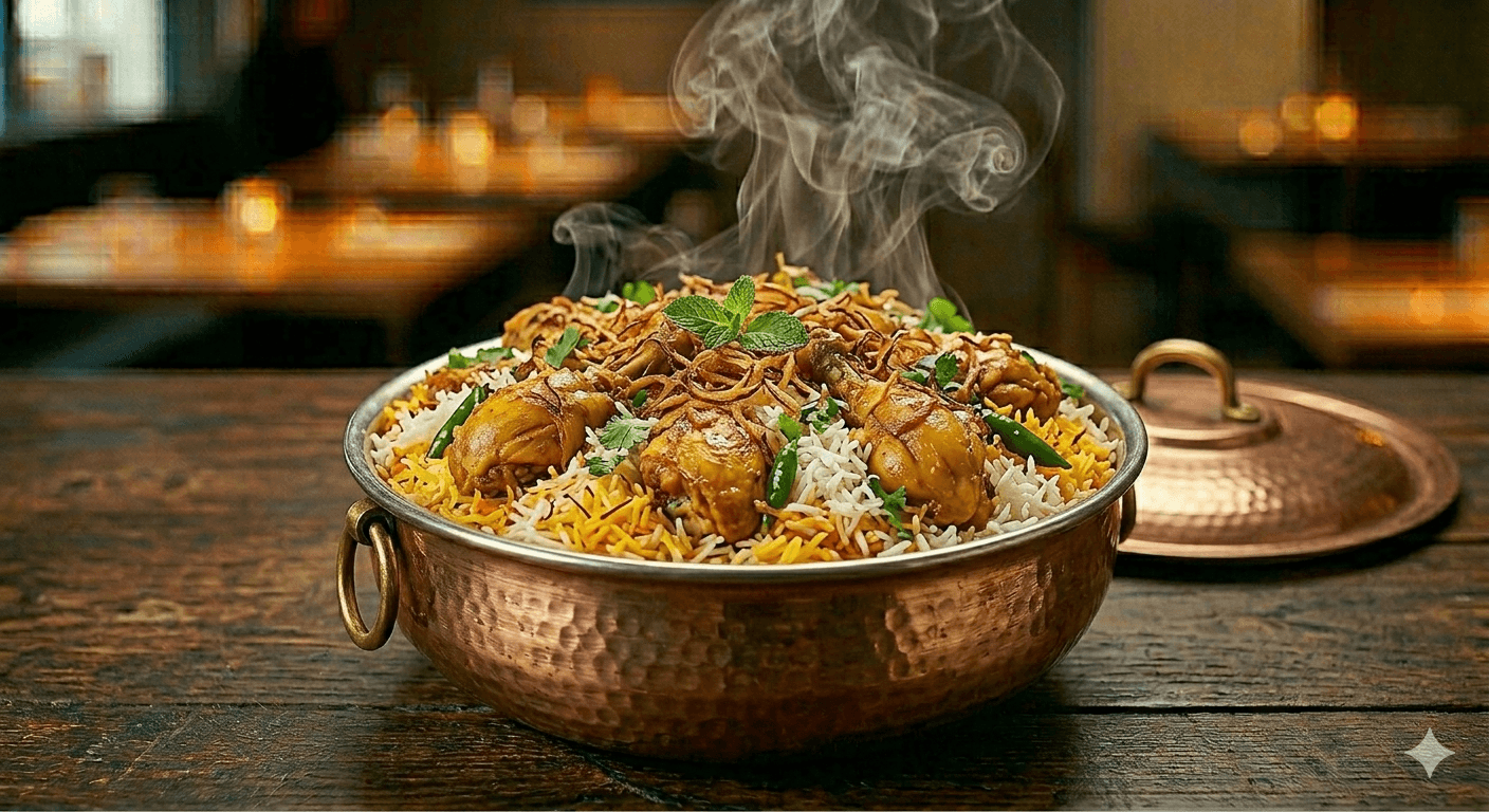 Hyderabadi Chicken Dum Biryani (Full)